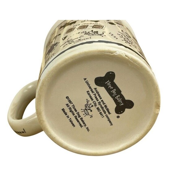 Vtg 1997 Three Dog Bakery Whimsical Cartoon Yummy Coffee Mug Kansas City USA - Picture 6 of 13